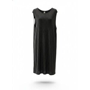 Tricot Chic Women's Black Sleeveless Midi Dress Size 10 NWT